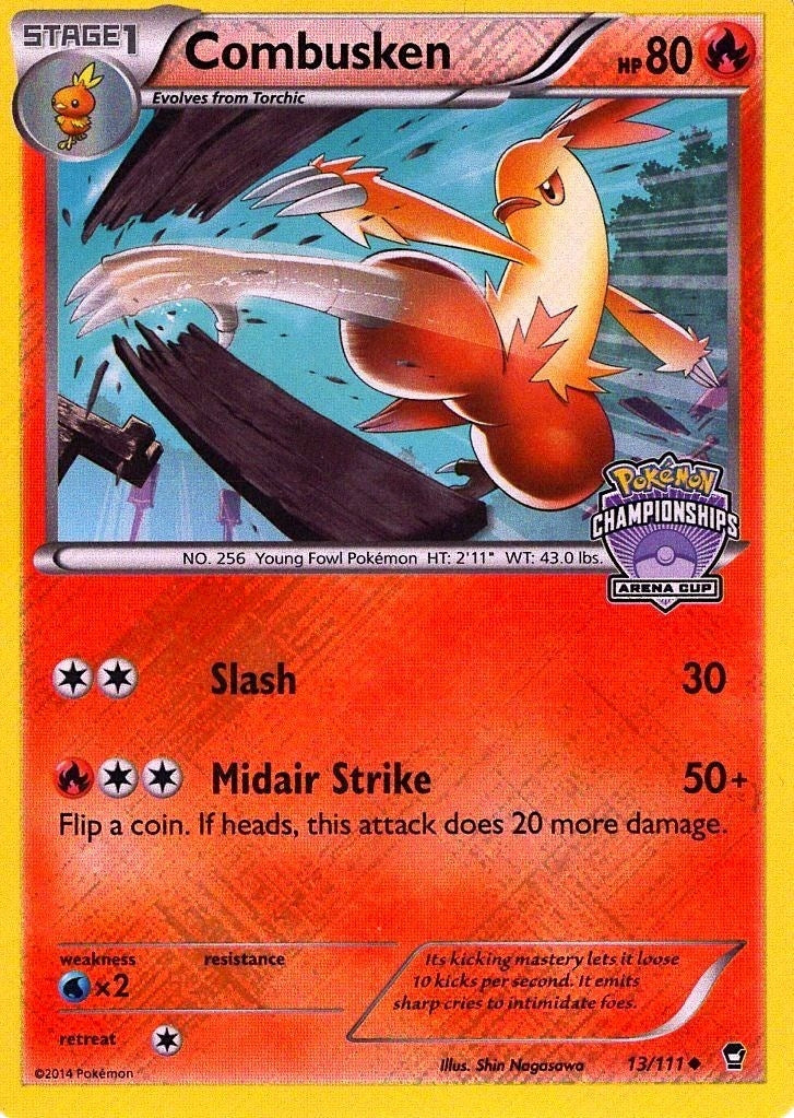 Image for Combusken - 13/111 (Arena Cup Championships) (013/111) - Pokemon