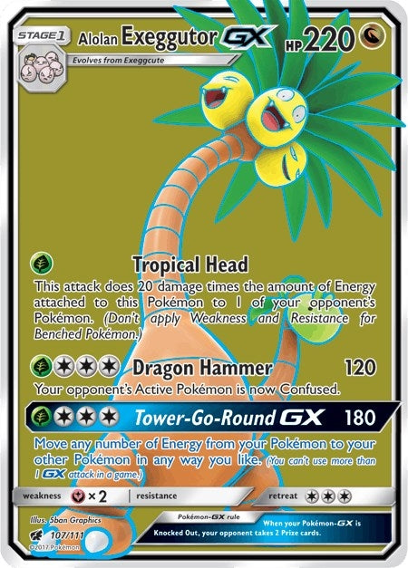 Alolan Exeggutor GX (Full Art) (107/111)