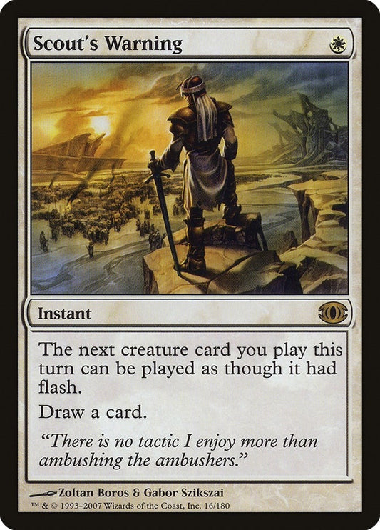 Image for Scout's Warning (16) - Magic: The Gathering
