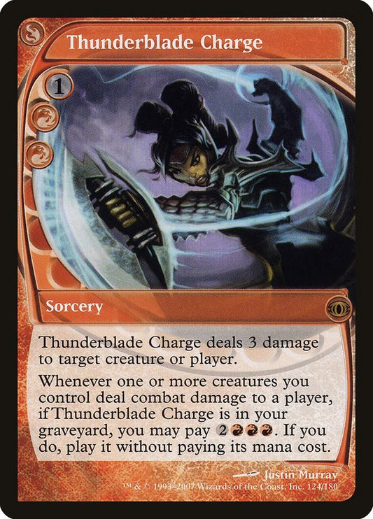 Image for Thunderblade Charge (124) - Magic: The Gathering