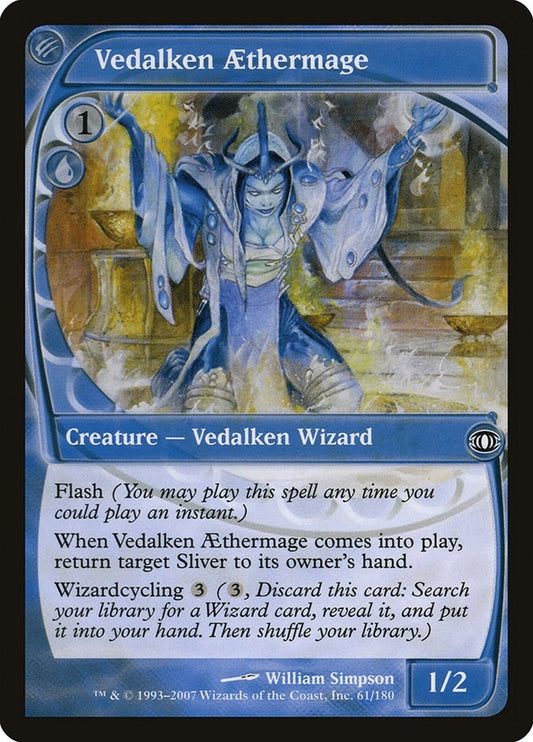 Image for Vedalken Aethermage (61) - Magic: The Gathering