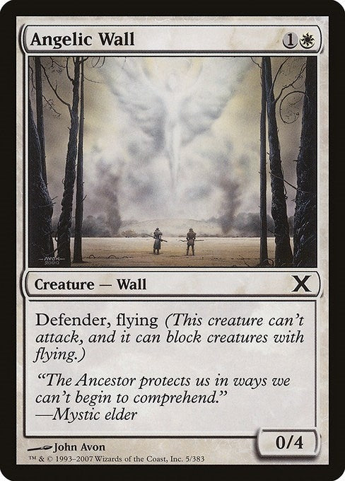 Image for Angelic Wall (5) - Magic: The Gathering