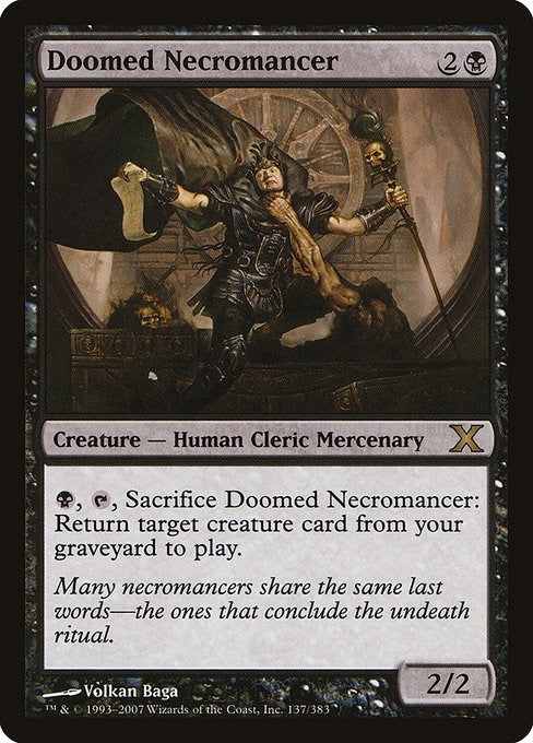 Image for Doomed Necromancer (137) - Magic: The Gathering