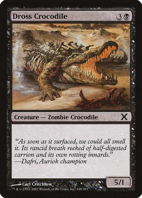 Image for Dross Crocodile (138) - Magic: The Gathering