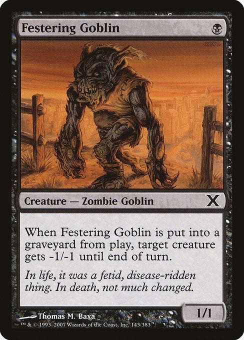 Image for Festering Goblin (143) - Magic: The Gathering