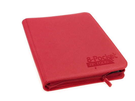 Image for Binder - 8-Pocket ZipFolio XenoSkin - Red - Storage Albums