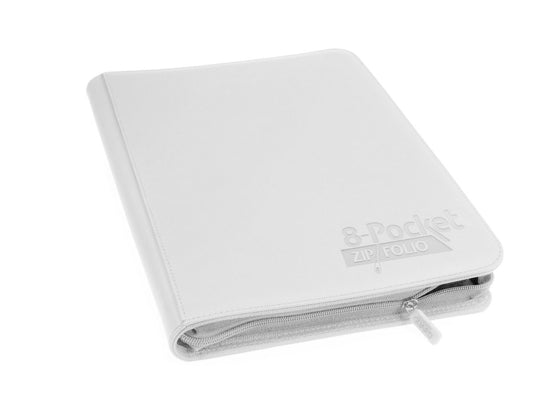 Image for Binder - 8-Pocket ZipFolio XenoSkin - White - Storage Albums