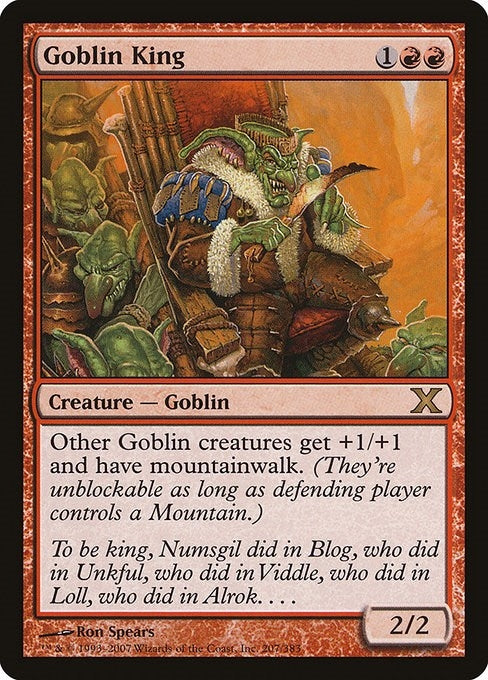 Image for Goblin King (207) - Magic: The Gathering