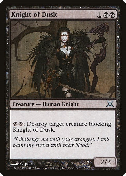 Image for Knight of Dusk (152) - Magic: The Gathering
