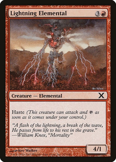 Image for Lightning Elemental (217) - Magic: The Gathering