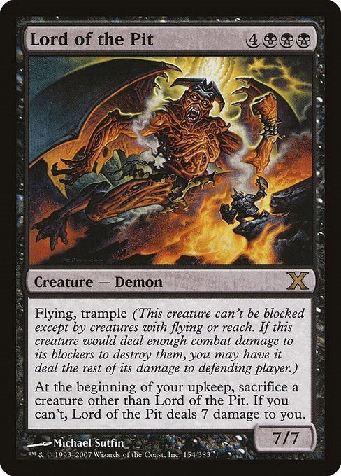Image for Lord of the Pit (154) - Magic: The Gathering