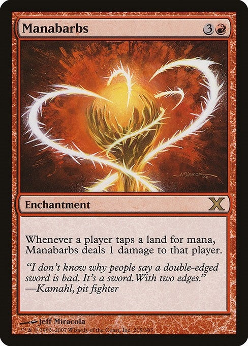 Image for Manabarbs (218) - Magic: The Gathering