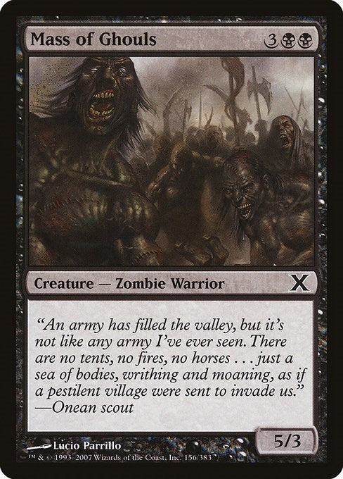 Image for Mass of Ghouls (156) - Magic: The Gathering