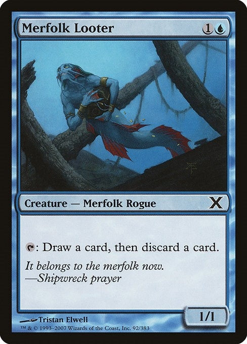 Image for Merfolk Looter (92) - Magic: The Gathering