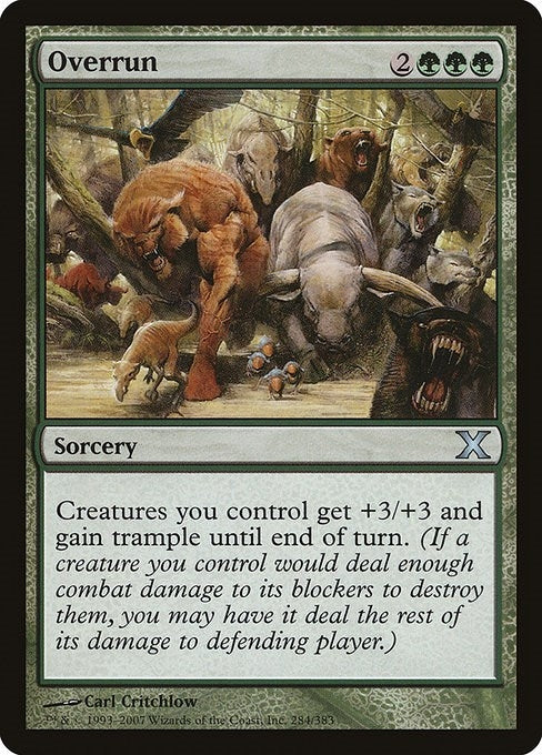 Image for Overrun (284) - Magic: The Gathering
