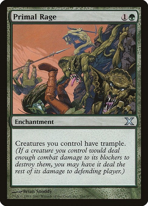 Image for Primal Rage (286) - Magic: The Gathering