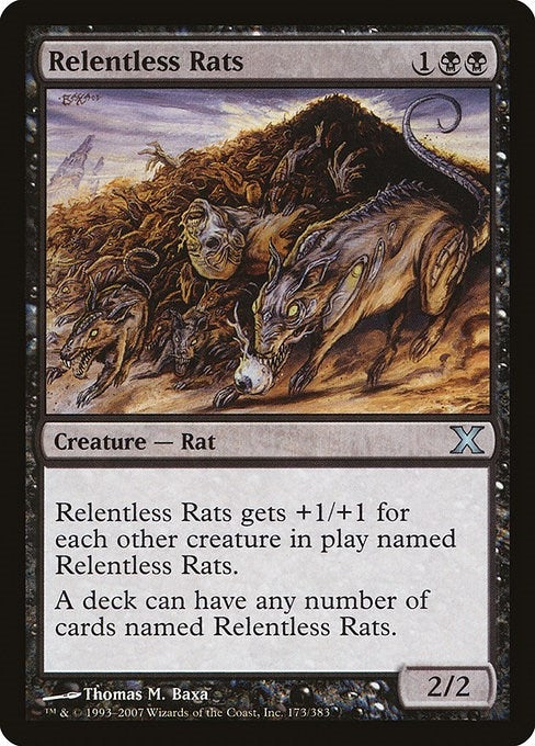 Image for Relentless Rats (173) - Magic: The Gathering