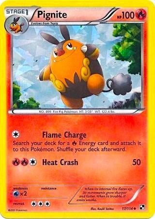 Image for Pignite - 17/114 (Cracked Ice Holo) (017/114) - Pokemon