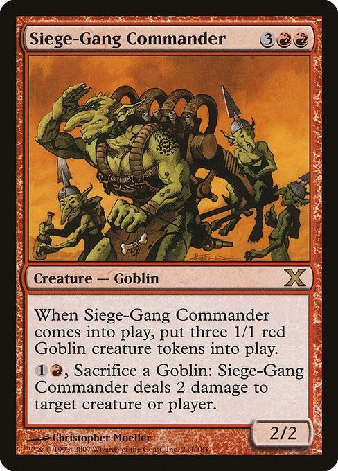 Image for Siege-Gang Commander (234) - Magic: The Gathering