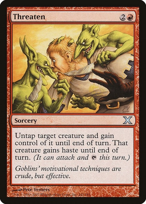 Image for Threaten (242) - Magic: The Gathering