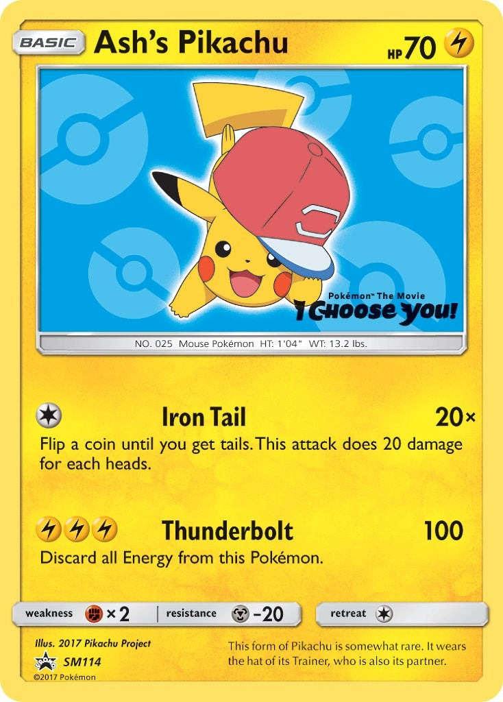 Image for Ash's Pikachu - SM114 (SM114) - Pokemon
