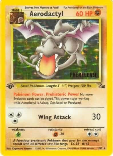 Aerodactyl (Prerelease) (01/62)