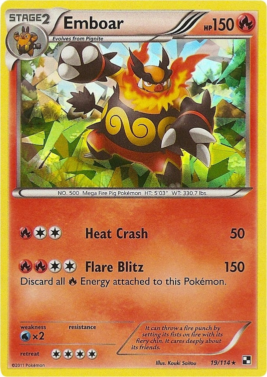 Image for Emboar - 19/114 (Cracked Ice Holo) (019/114) - Pokemon