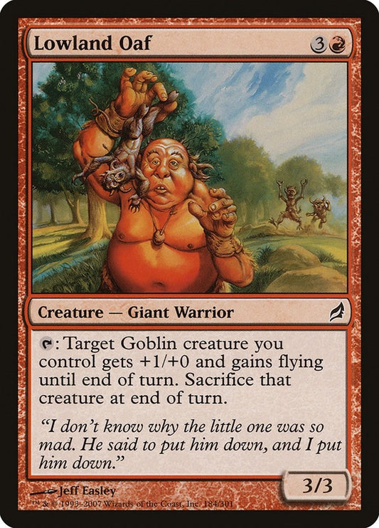 Image for Lowland Oaf (184) - Magic: The Gathering