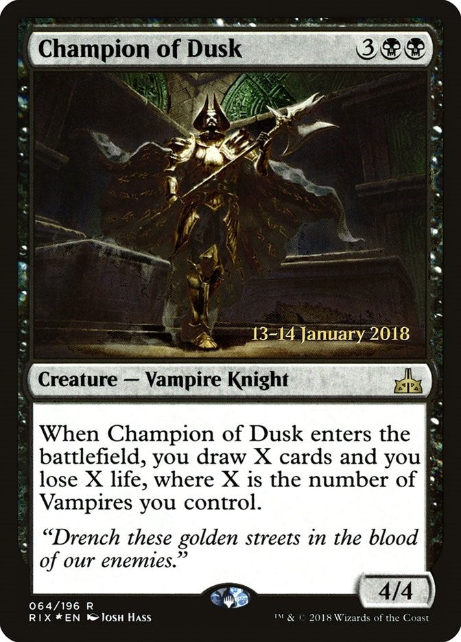 Image for Champion of Dusk (64) - Magic: The Gathering