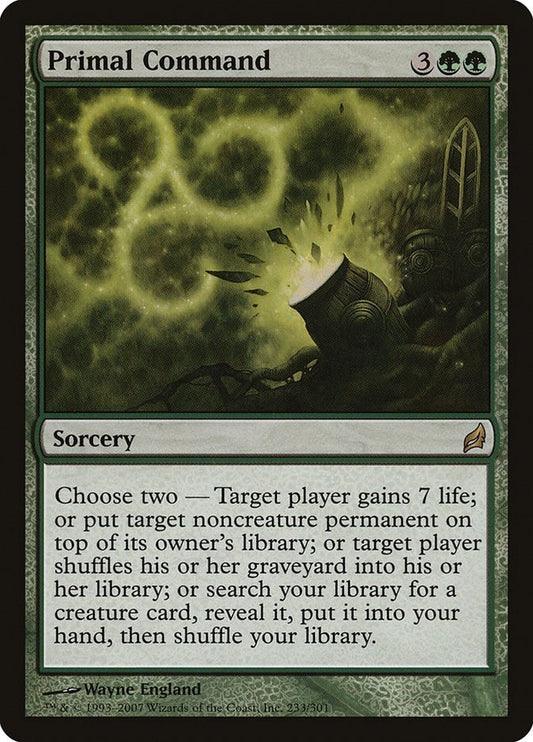 Image for Primal Command (233) - Magic: The Gathering