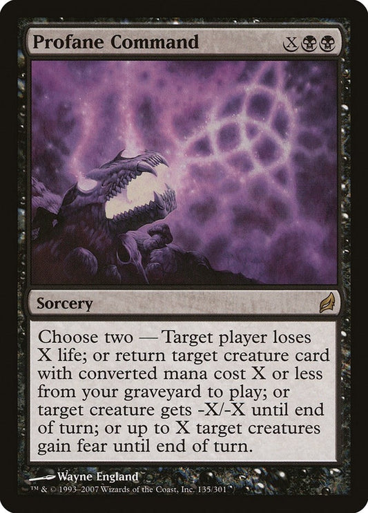 Image for Profane Command (135) - Magic: The Gathering