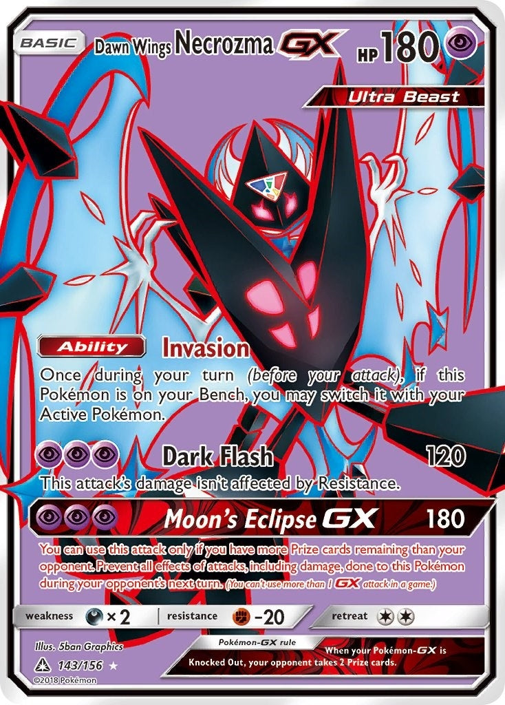 Image for Dawn Wings Necrozma GX (Full Art) (143/156) - Pokemon