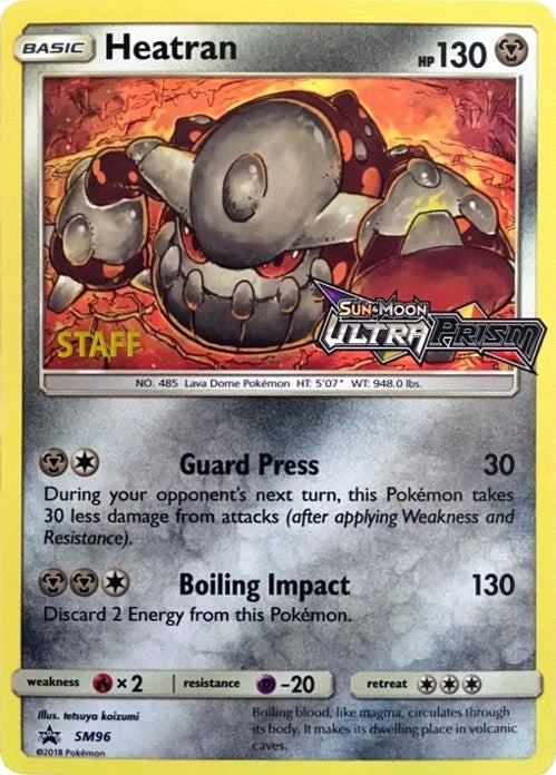 Image for Heatran - SM96 (Prerelease) [Staff] (SM96) - Pokemon