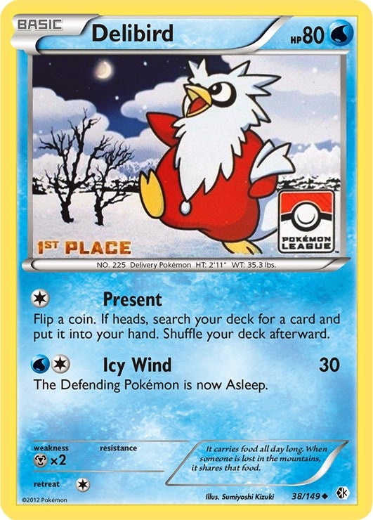 Image for Delibird - 38/149 (Pokemon League) [1st Place] (038/149) - Pokemon