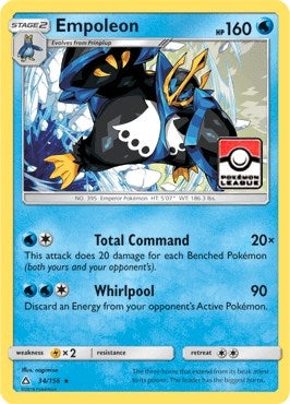 Image for Empoleon - 34/156 (Pokemon League) (034/156) - Pokemon