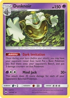 Image for Dusknoir - 53/147 (SM Burning Shadows) (053/147) - Pokemon