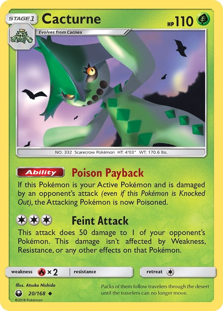 Image for Cacturne (20/168) - Pokemon