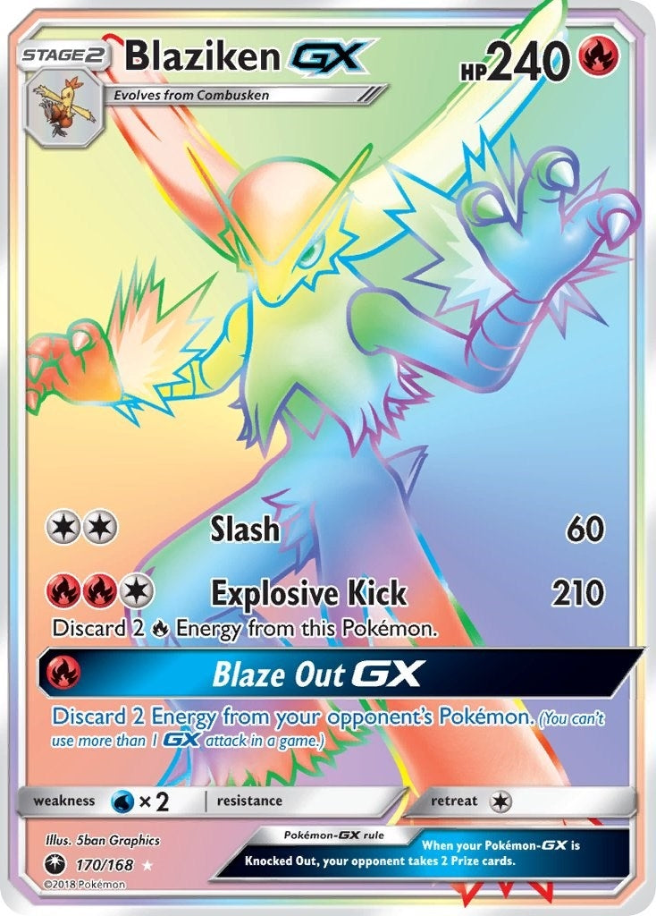 Image for Blaziken GX (Secret) (170/168) - Pokemon