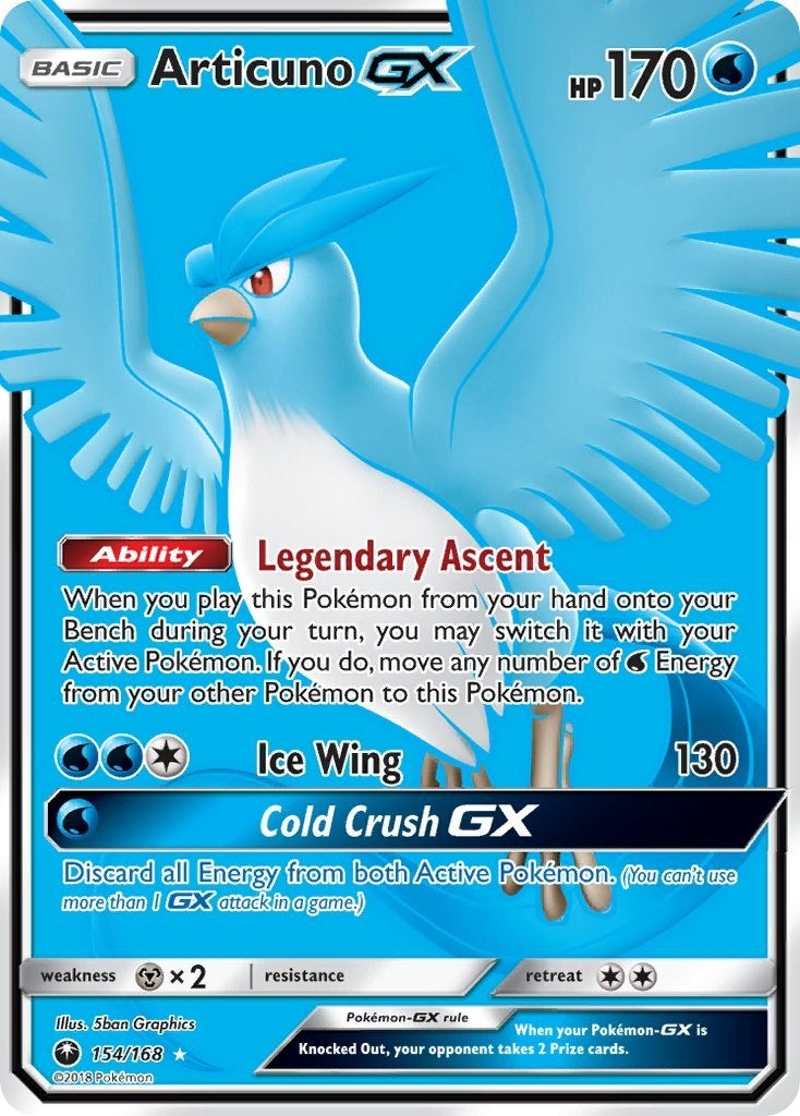 Image for Articuno GX (Full Art) (154/168) - Pokemon