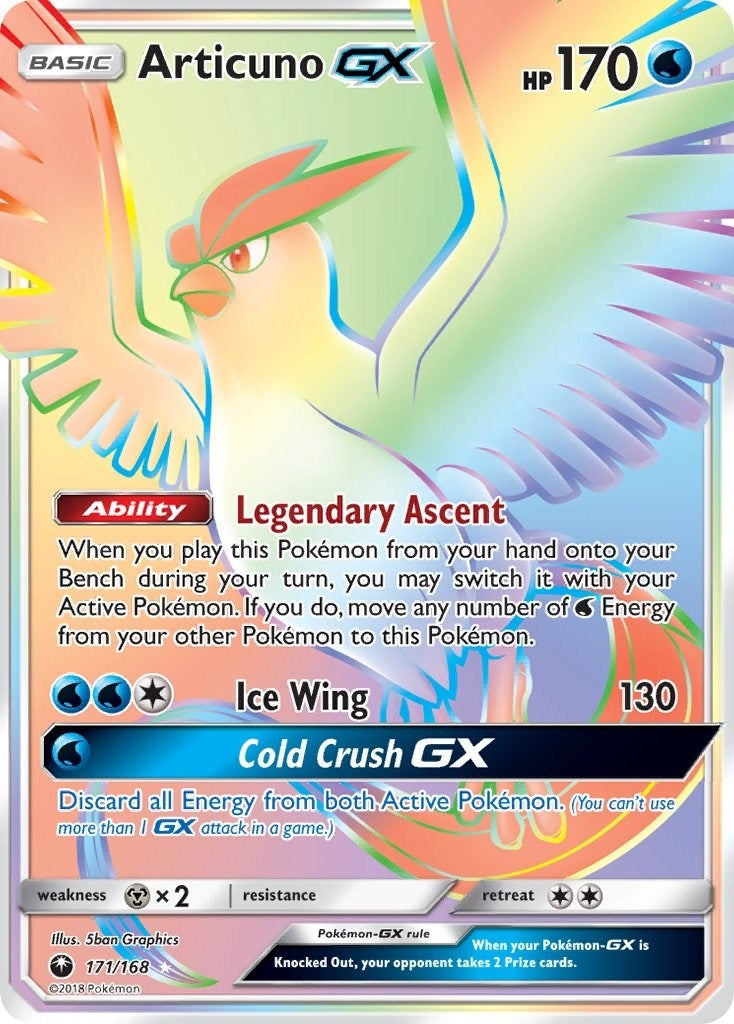 Image for Articuno GX (Secret) (171/168) - Pokemon