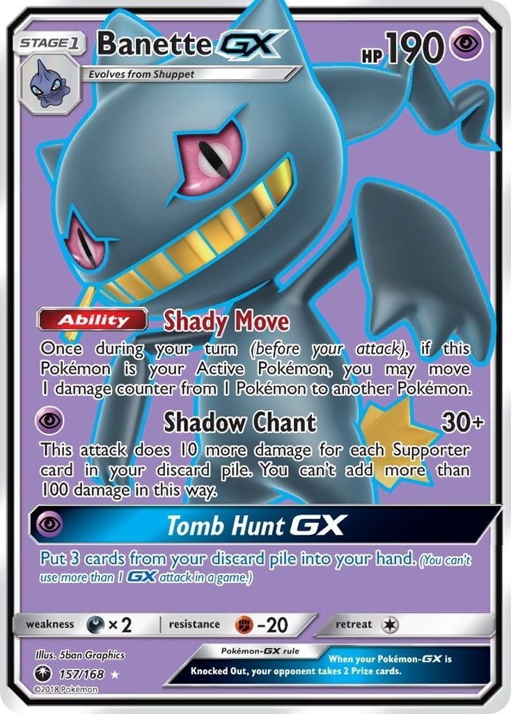 Image for Banette GX (Full Art) (157/168) - Pokemon