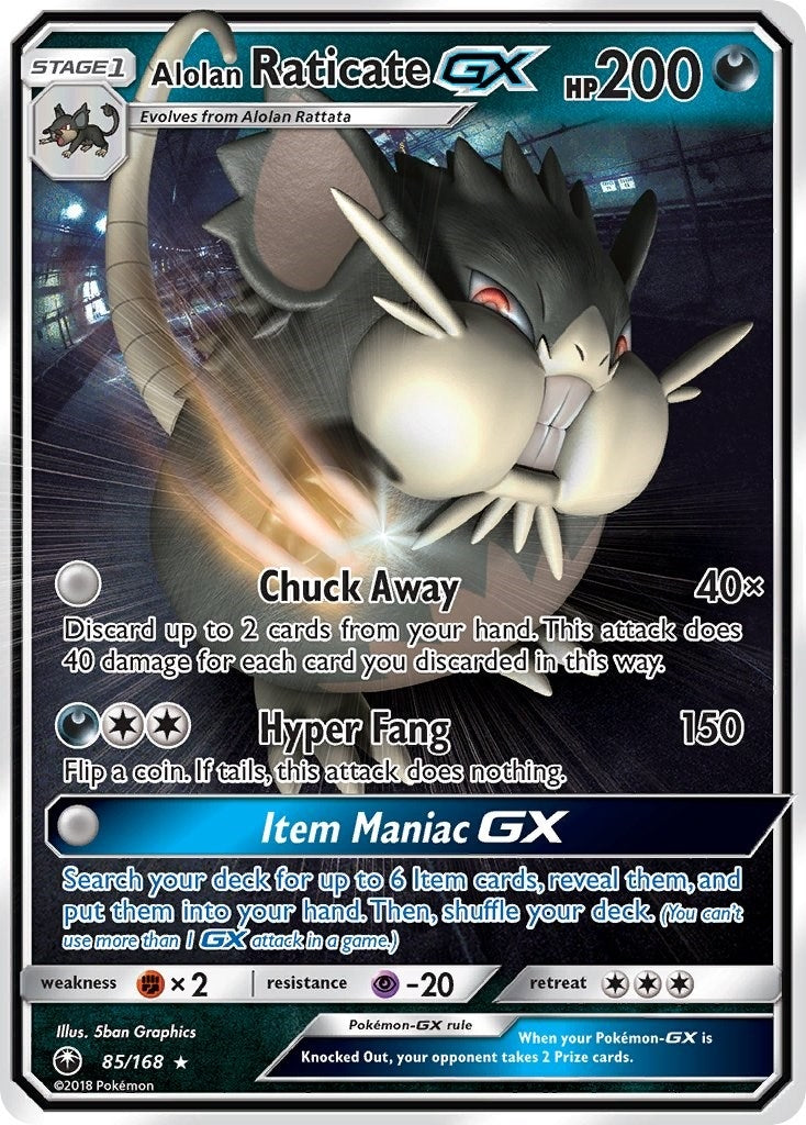 Alolan Raticate GX (85/168)