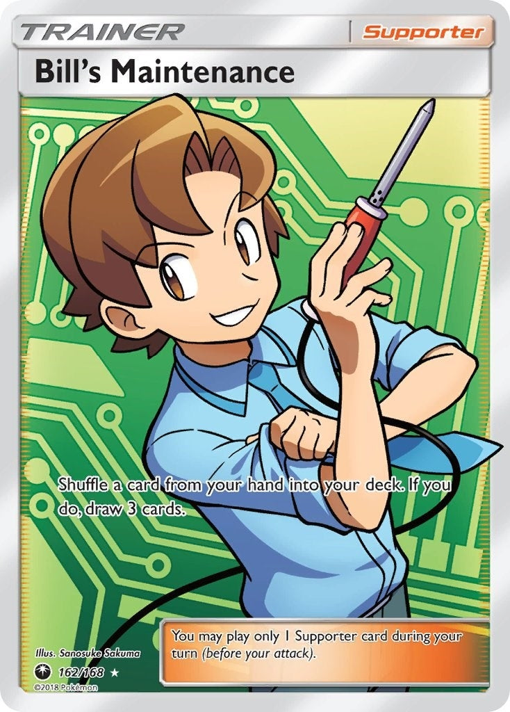 Image for Bill's Maintenance (Full Art) (162/168) - Pokemon