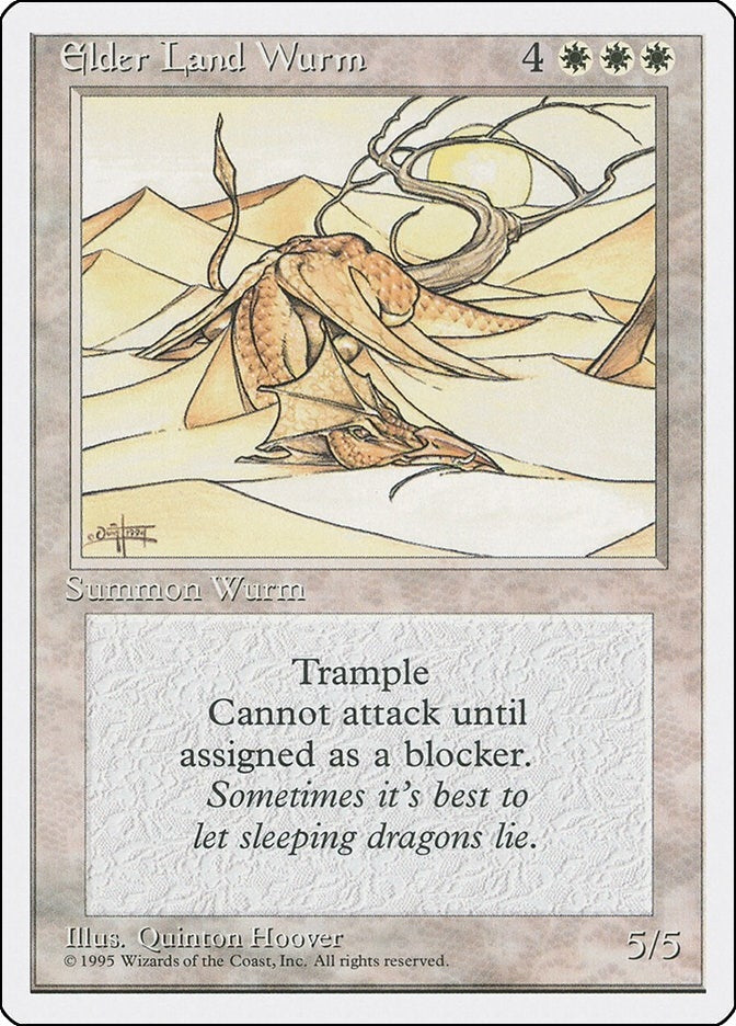 Image for Elder Land Wurm - Magic: The Gathering
