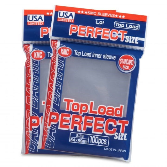 Image for KMC Clear Perfect Fit Top Load Inner Sleeves (100-Pack) [Classic Packaging] - Card Sleeves