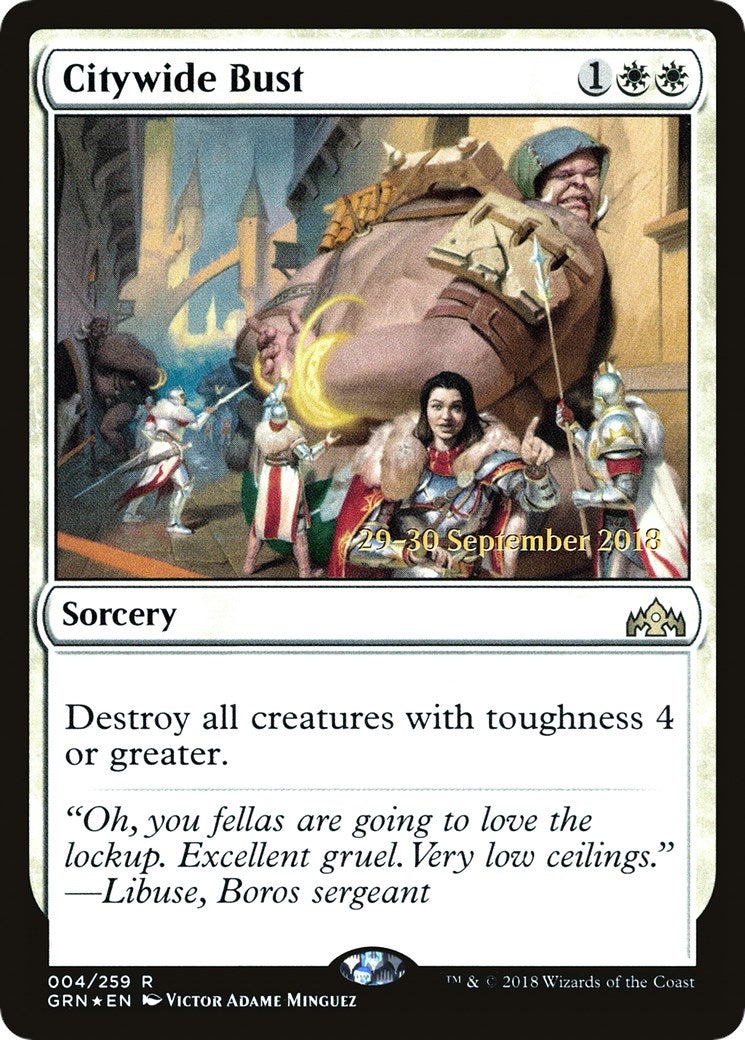 Image for Citywide Bust (4) - Magic: The Gathering