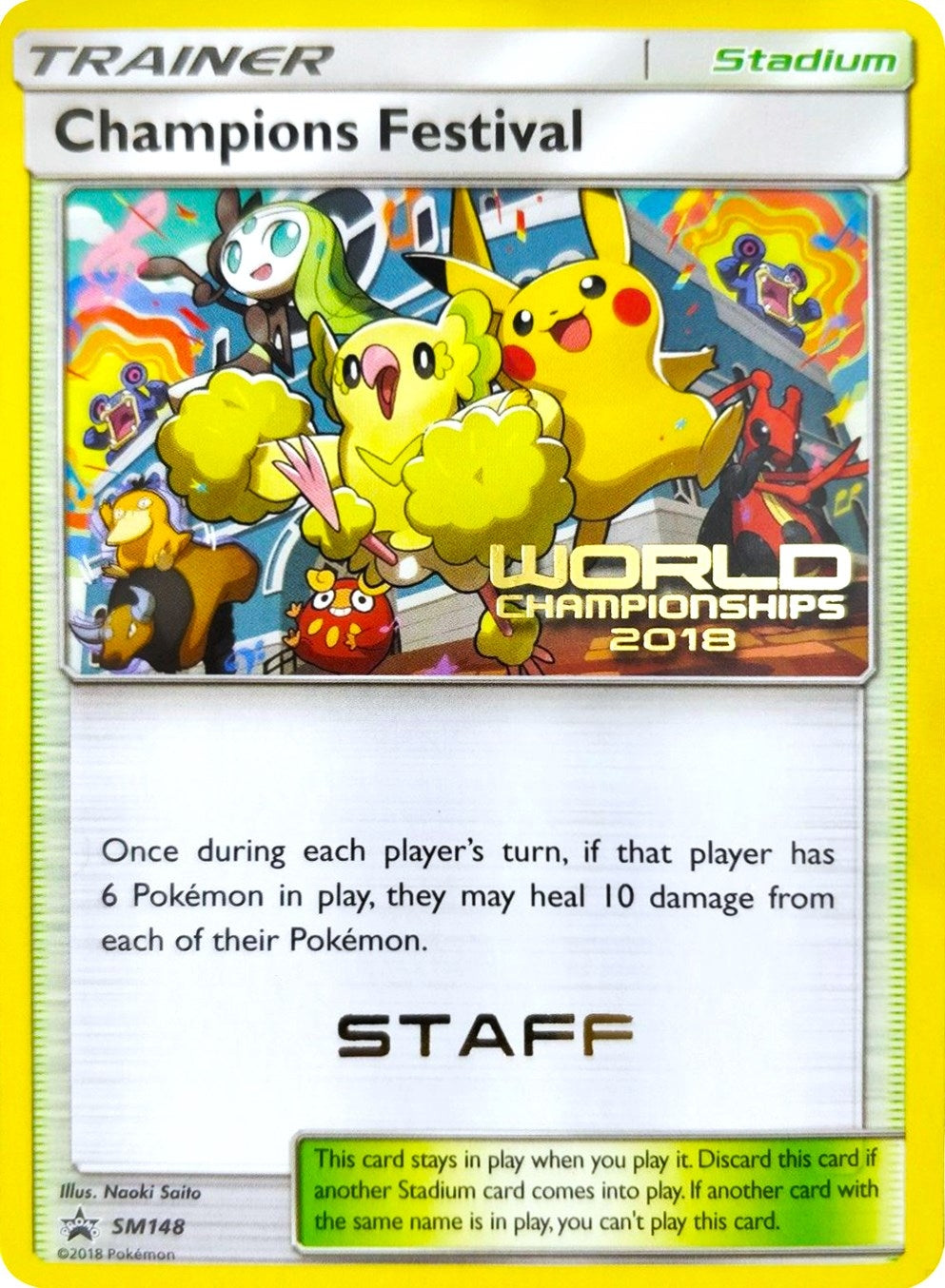 Image for Champions Festival - SM148 (World Championships 2018) [Staff] (SM148) - Pokemon