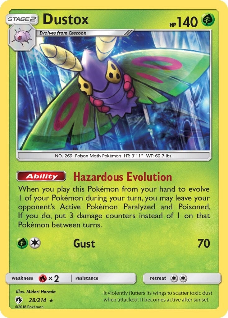 Image for Dustox (28/214) - Pokemon