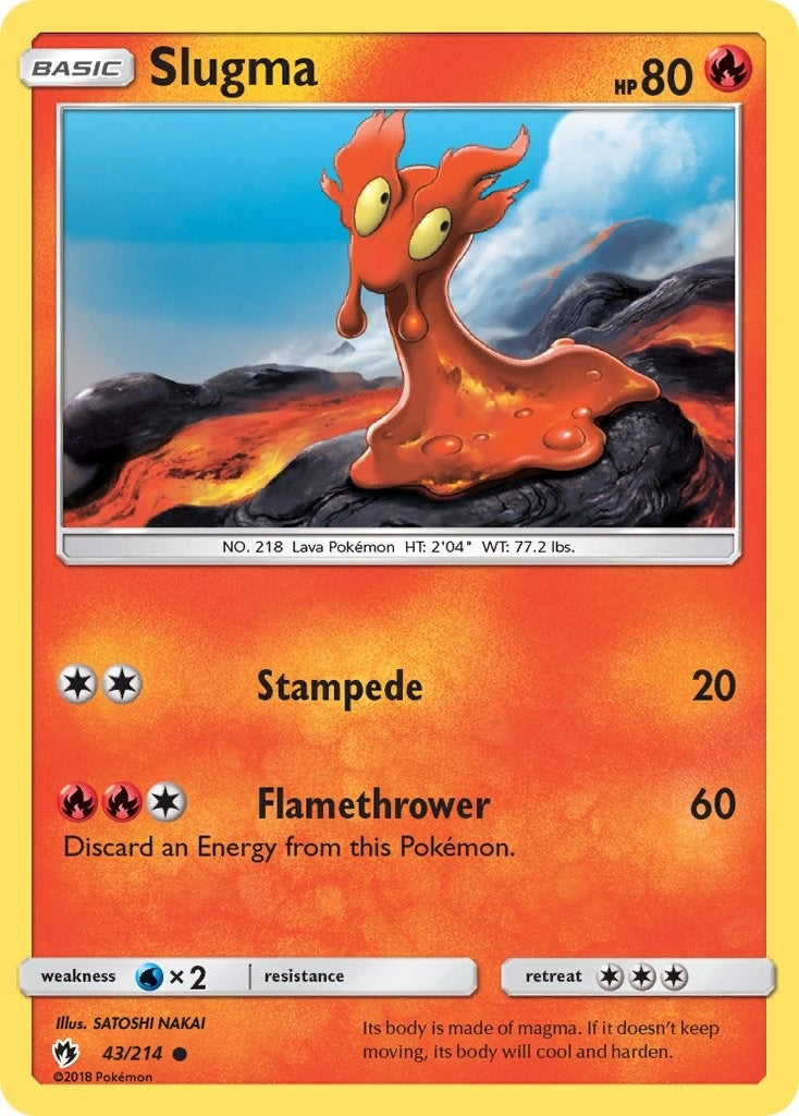 Image for Slugma (43/214) - Pokemon