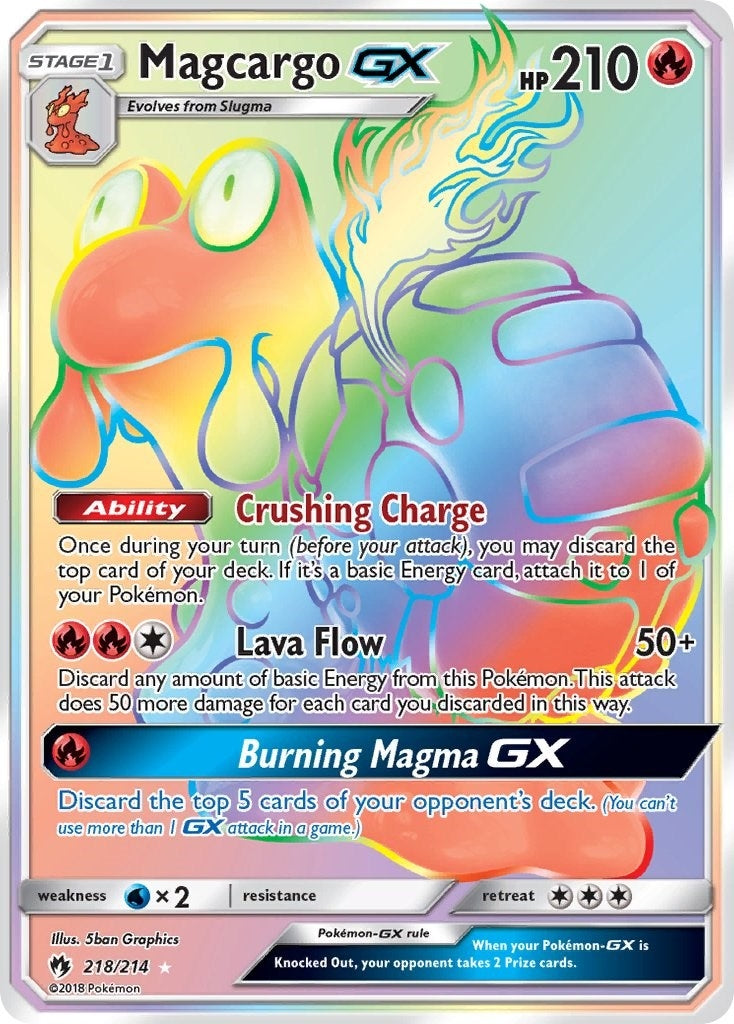 Image for Magcargo GX (Secret) (218/214) - Pokemon